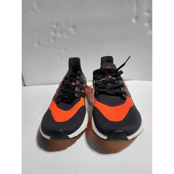 New Adidas UltraBoost 21 Carbon Solar Red 2021 Shoe FZ2559 Men\'s Size 10.5 main image 4